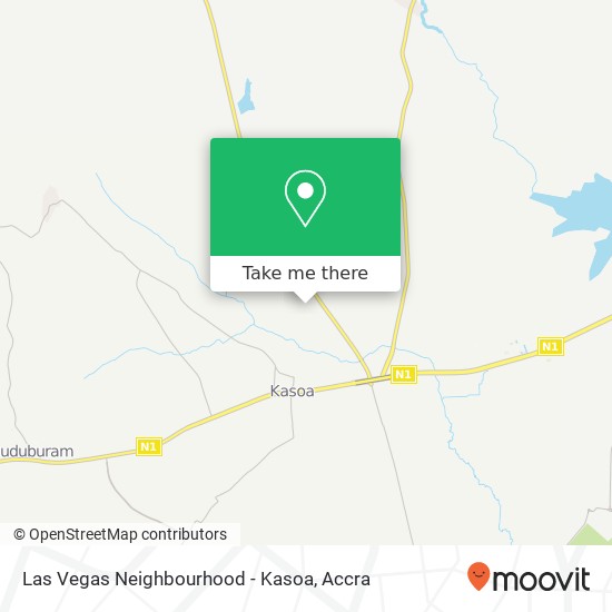 Las Vegas Neighbourhood - Kasoa map