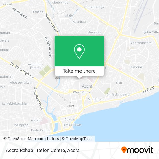 Accra Rehabilitation Centre map