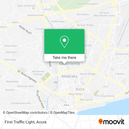 First Traffic Light map