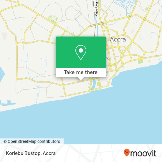 Korlebu Bustop map