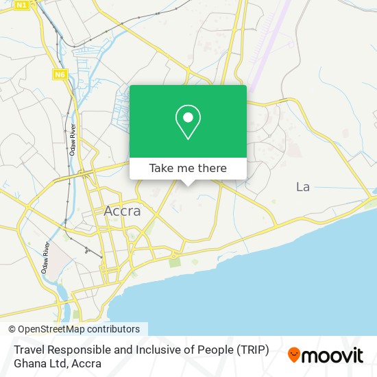 Travel Responsible and Inclusive of People (TRIP) Ghana Ltd map
