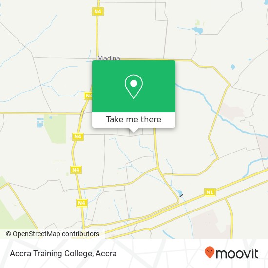 Accra Training College map