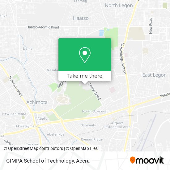 GIMPA School of Technology map
