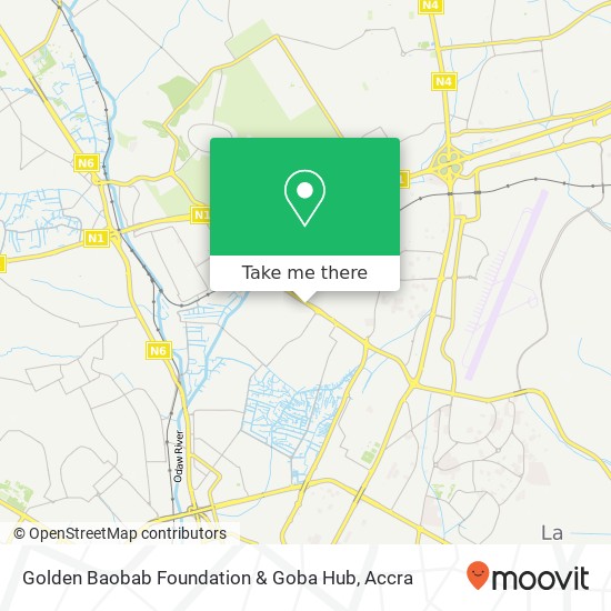 Golden Baobab Foundation & Goba Hub map