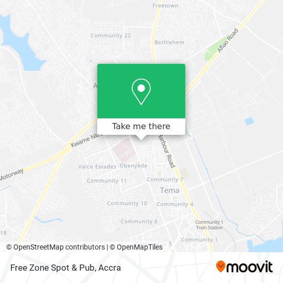 Free Zone Spot & Pub map
