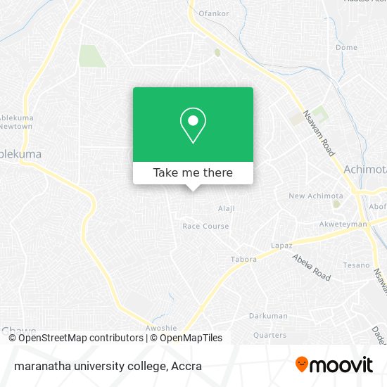 maranatha university college map