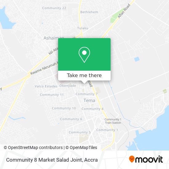 Community 8 Market Salad Joint map