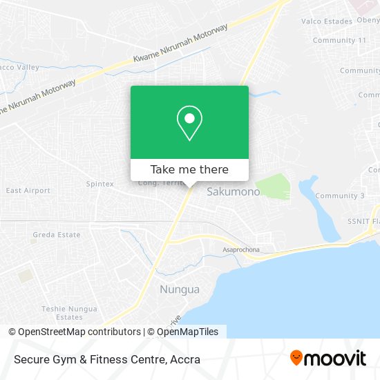 Secure Gym & Fitness Centre map