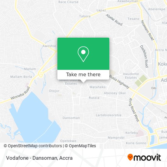 Vodafone - Dansoman map