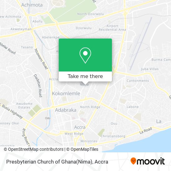 Presbyterian Church of Ghana(Nima) map