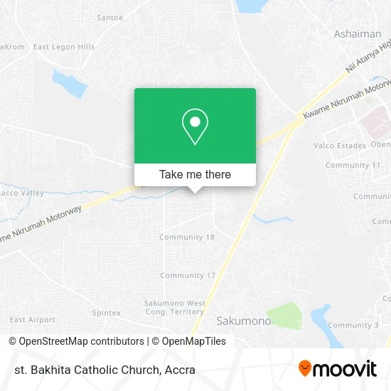 st. Bakhita Catholic Church map