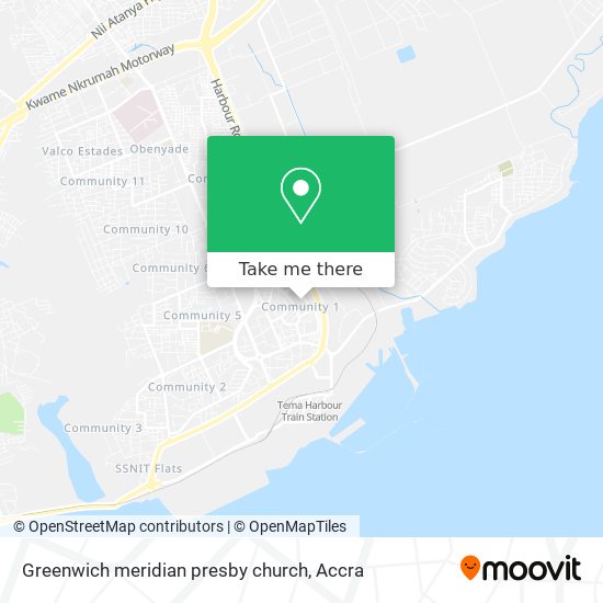 Greenwich meridian presby church map