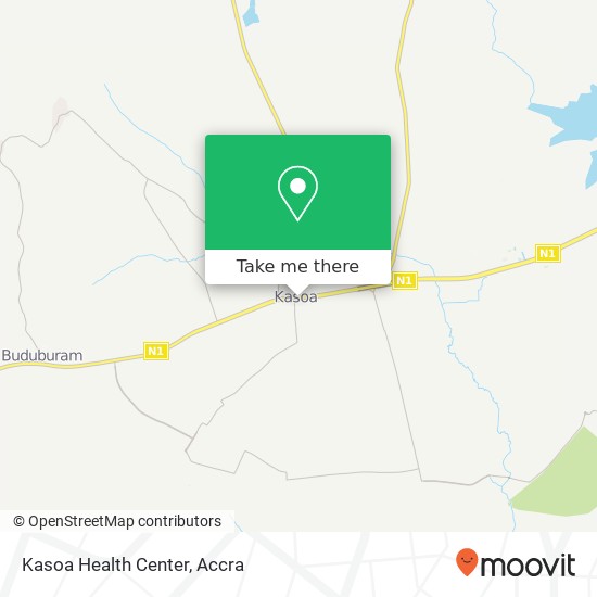 Kasoa Health Center map