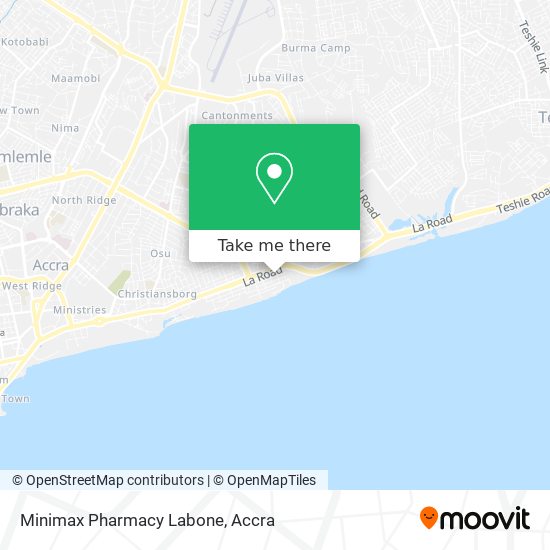 Minimax Pharmacy Labone map