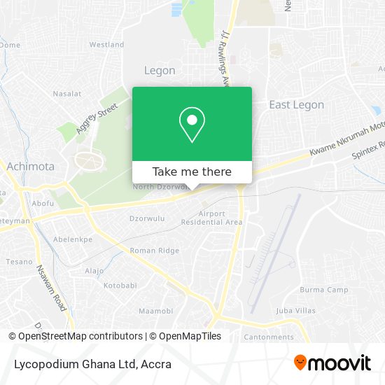 Lycopodium Ghana Ltd map