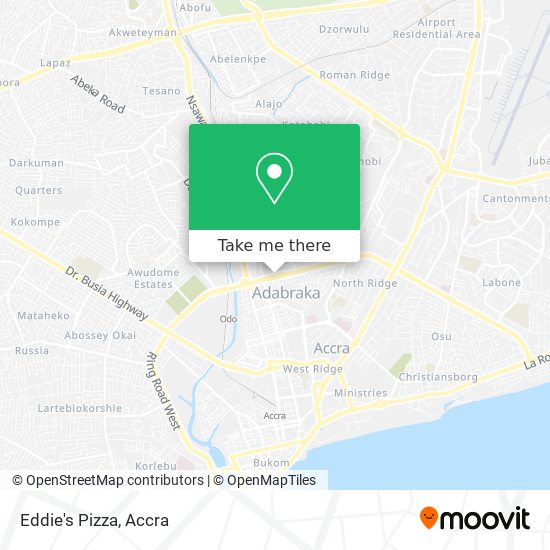 Eddie's Pizza map