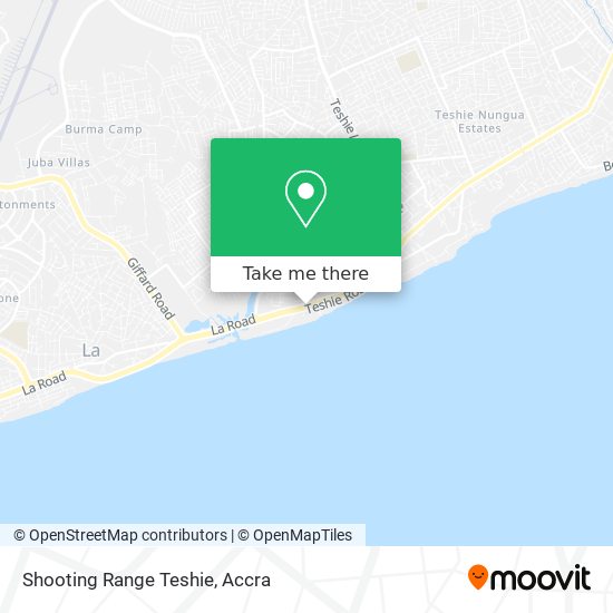 Shooting Range Teshie map