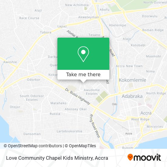 Love Community Chapel Kids Ministry map