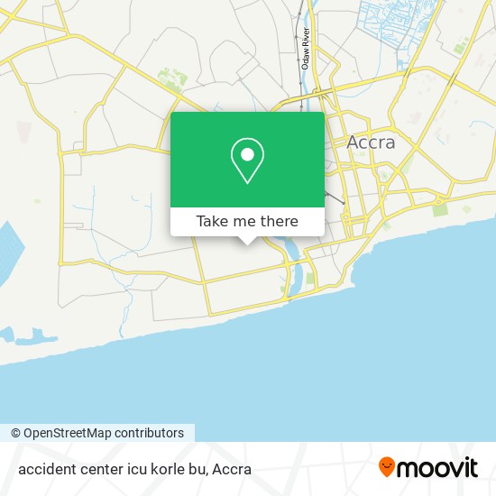 accident center icu korle bu map