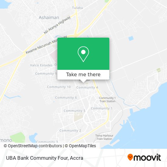 UBA Bank Community Four map