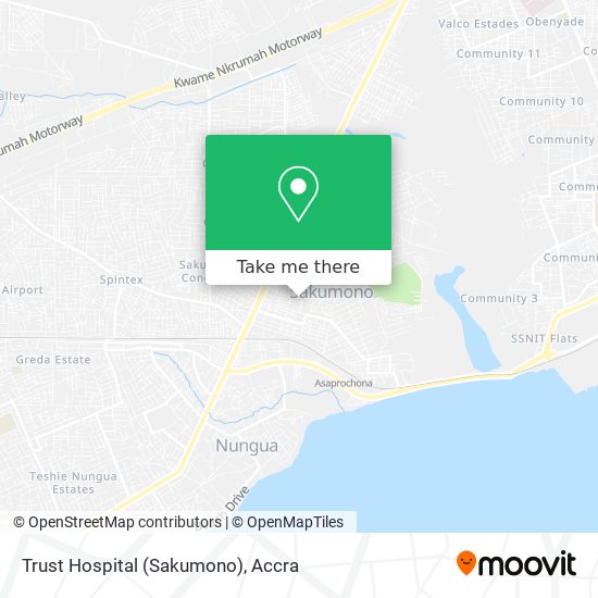 Trust Hospital (Sakumono) map