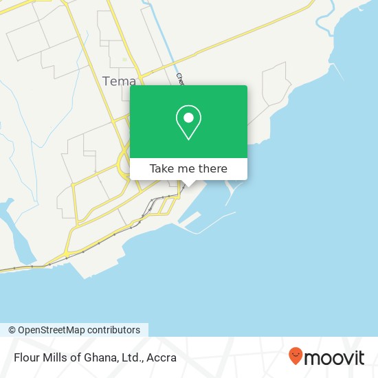 Flour Mills of Ghana, Ltd. map