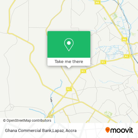 Ghana Commercial Bank,Lapaz map