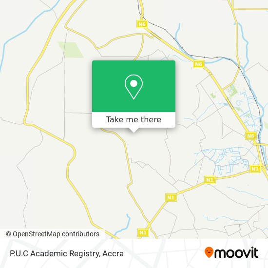 P.U.C Academic Registry map