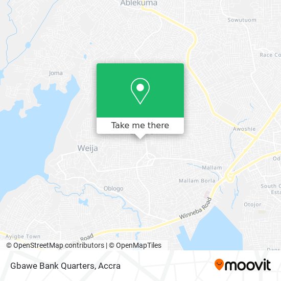 Gbawe Bank Quarters map