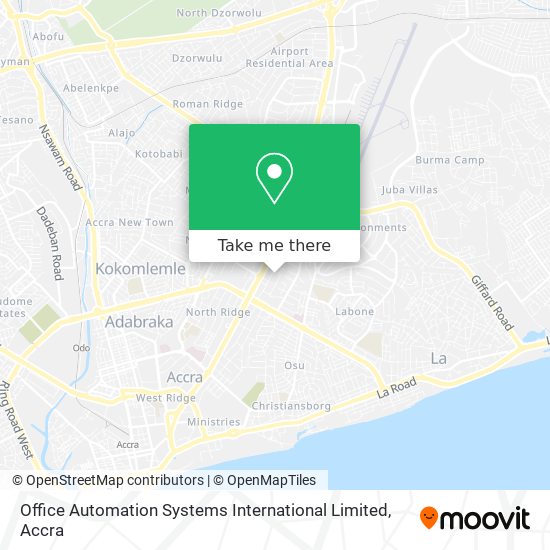 Office Automation Systems International Limited map