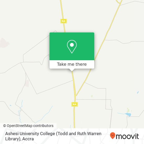 Ashesi University College (Todd and Ruth Warren Library) map