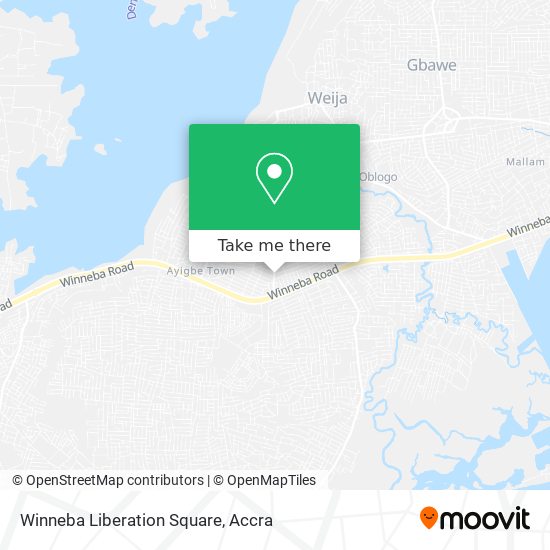 Winneba Liberation Square map