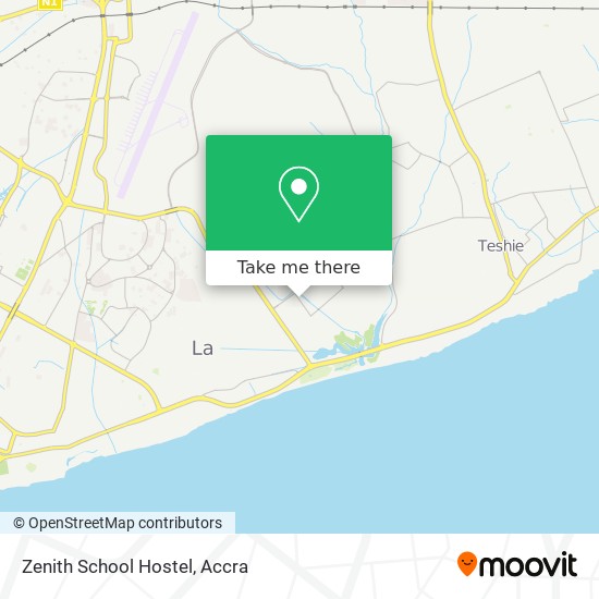 Zenith School Hostel map