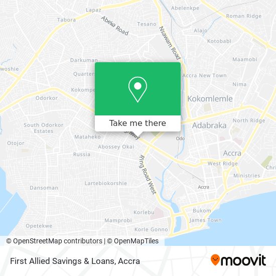 First Allied Savings & Loans map