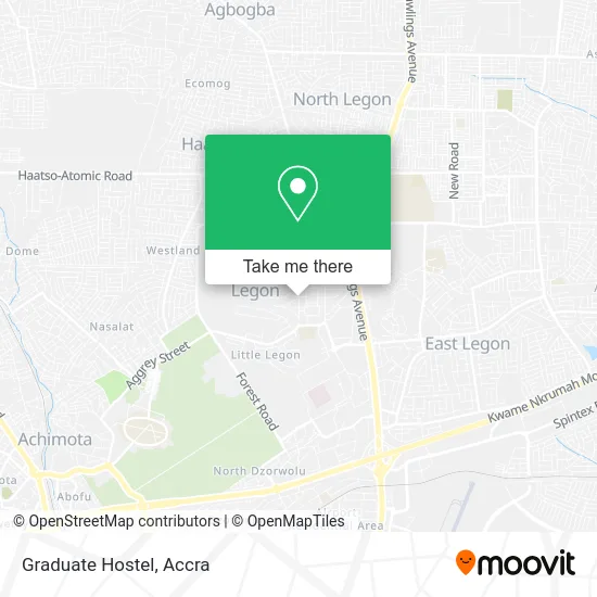 Graduate Hostel map