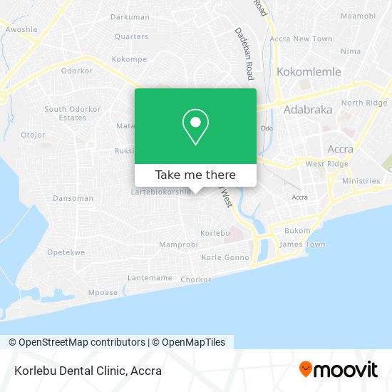 Korlebu Dental Clinic map