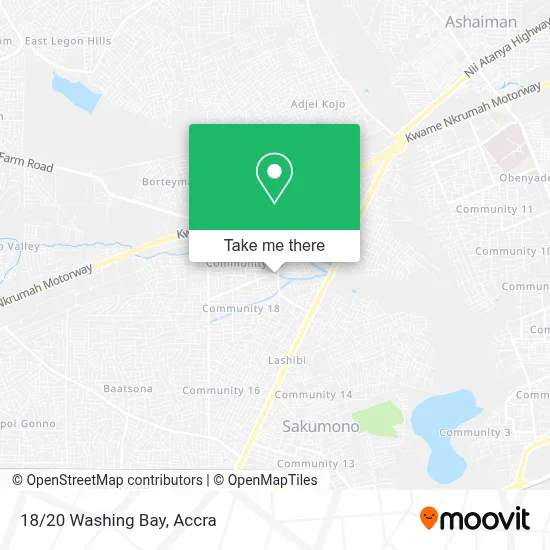18/20 Washing Bay map