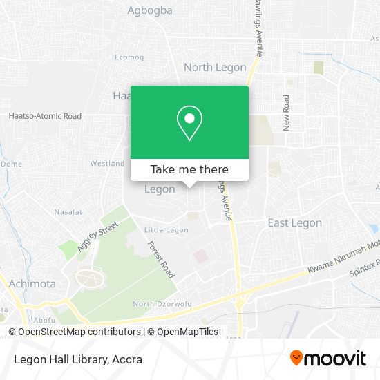 Legon Hall Library map