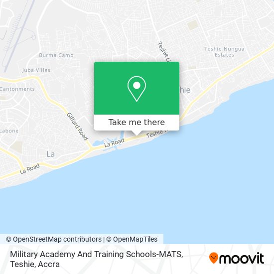 Military Academy And Training Schools-MATS, Teshie map
