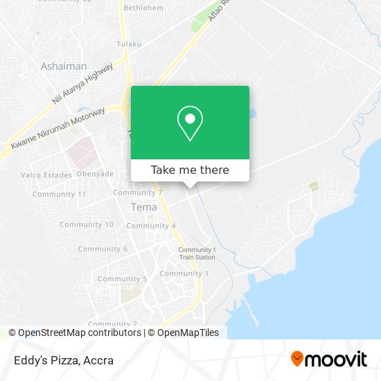 Eddy's Pizza map