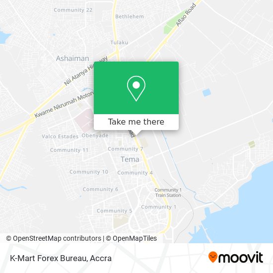 K-Mart Forex Bureau map