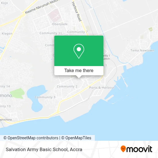 Salvation Army Basic School map