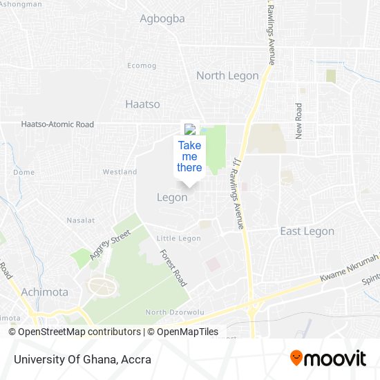 University Of Ghana map