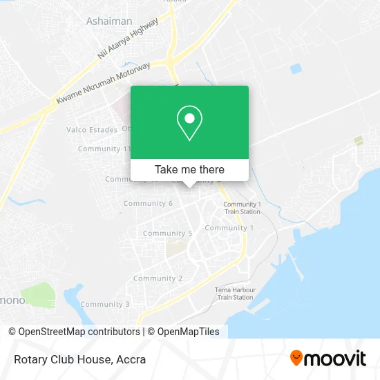 Rotary Club House map
