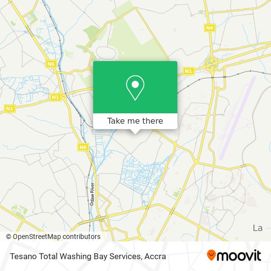 Tesano Total Washing Bay Services map