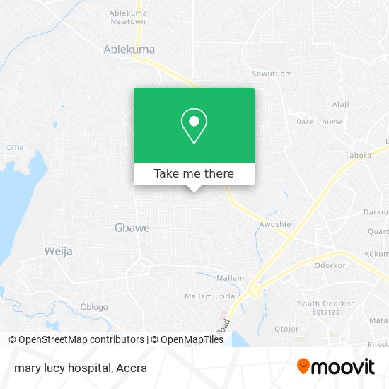 mary lucy hospital map