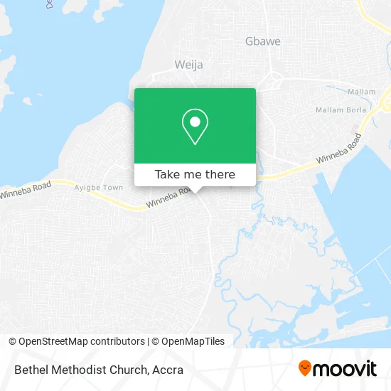 Bethel Methodist Church map