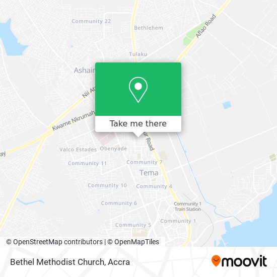 Bethel Methodist Church map