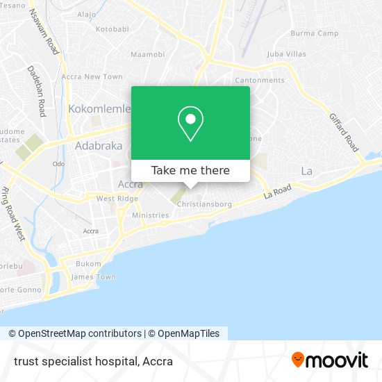 trust specialist hospital map