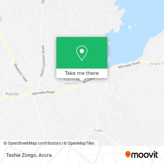 Teshie Zongo map